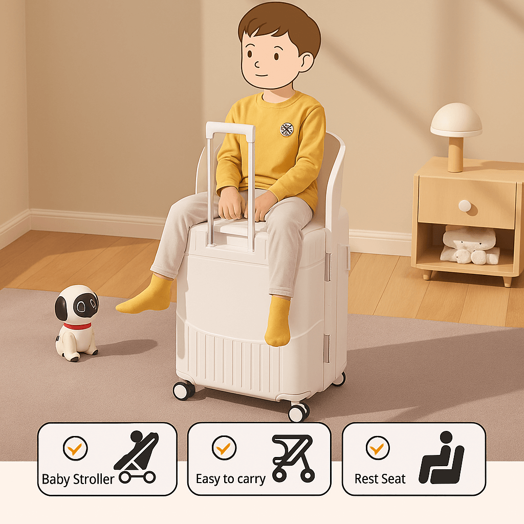 KidsCorner Rejsekuffert & Klapvogn 2-i-1 (Pre-order)